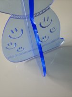 BUNNY TO GO - Happy Vibes - Hase aus leuchtendem Acrylglas