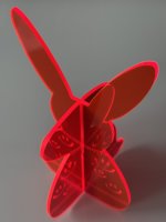 BUNNY TO GO - Happy Vibes - Hase aus leuchtendem Acrylglas