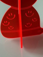 BUNNY TO GO - Happy Vibes - Hase aus leuchtendem Acrylglas