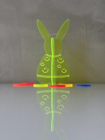 BUNNY TO GO - Happy Vibes - Hase aus leuchtendem Acrylglas