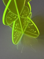 BUNNY TO GO - Happy Vibes - Hase aus leuchtendem Acrylglas