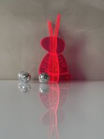 BUNNY TO GO - Happy Vibes - Hase aus leuchtendem Acrylglas