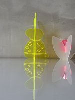 BUNNY TO GO - Happy Vibes - Hase aus leuchtendem Acrylglas