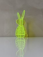 BUNNY TO GO - Flower Power - Glowing Acrylic Bunny