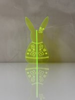 BUNNY TO GO - Flower Power - Glowing Acrylic Bunny