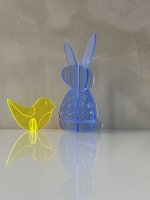 BUNNY TO GO - Flower Power - Glowing Acrylic Bunny