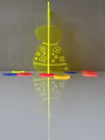 BUNNY TO GO - Flower Power - Glowing Acrylic Bunny
