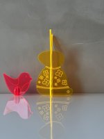 BUNNY TO GO - Flower Power - Glowing Acrylic Bunny