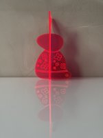 BUNNY TO GO - Flower Power - Glowing Acrylic Bunny