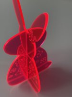 BUNNY TO GO - Flower Power - Glowing Acrylic Bunny