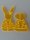 BUNNY TO GO - Flower Power - Glowing Acrylic Bunny