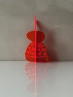 BUNNY TO GO - Bow Style - Lapin en acrylique lumineux avec nœud
