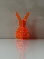 BUNNY TO GO - Bow Style - Lapin en acrylique lumineux avec nœud