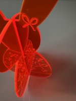 BUNNY TO GO - Bow Style - Lapin en acrylique lumineux avec nœud