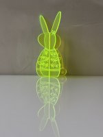 BUNNY TO GO - Bow Style - Lapin en acrylique lumineux avec nœud