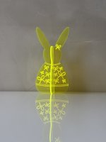 BUNNY TO GO - Bow Style - Lapin en acrylique lumineux avec nœud