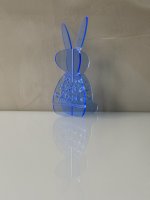 BUNNY TO GO - Bow Style - Lapin en acrylique lumineux avec nœud