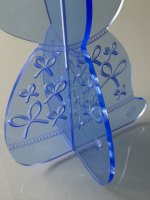 BUNNY TO GO - Bow Style - Lapin en acrylique lumineux avec nœud