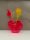 HEART Vase mit Blumen aus leuchtendem Acrylglas