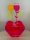 HEART Vase mit Blumen aus leuchtendem Acrylglas