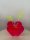 HEART Vase mit Blumen aus leuchtendem Acrylglas