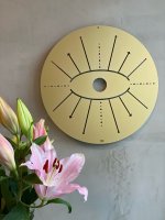 GOOD KARMA DISC Wanddeko aus Aluminium