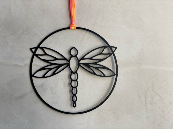 DRAGON FLY Libelle Wanddeko aus Aluminium