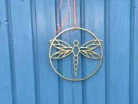 DRAGON FLY Libelle Wanddeko aus Aluminium