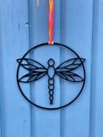 DRAGON FLY Libelle Wanddeko aus Aluminium