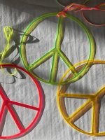 PEACE Ring Acrylglas Frieden
