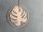 MONSTERA Blatt Ring Wanddeko aus Aluminium