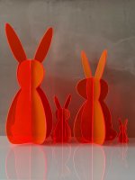 BUNNY TO GO Hase aus leuchtendem Acrylglas