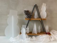 SNOW FRIEND TO GO Schneemann aus mattem Acrylglas