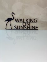 WALKING ON SUNSHINE Aufsteller