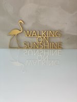 WALKING ON SUNSHINE Aufsteller