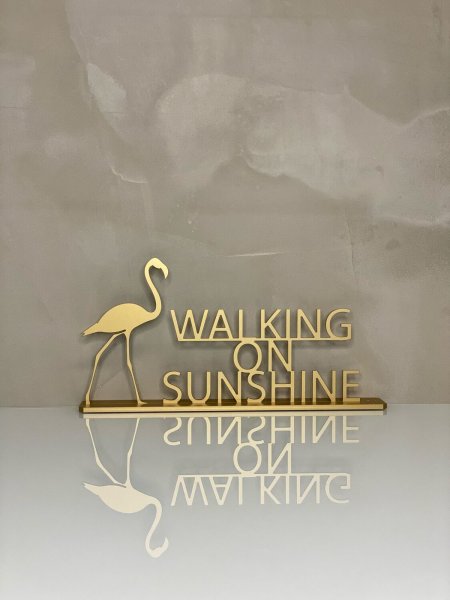 WALKING ON SUNSHINE Set Aufsteller und Fuß