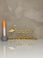 WALKING ON SUNSHINE Set Aufsteller und Fuß