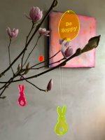 BUNNY Deko Anhänger Hase aus leuchtendem Acrylglas