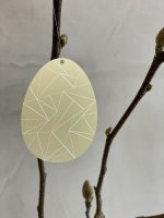 EGG GEO Anhänger Ei aus Aluminium