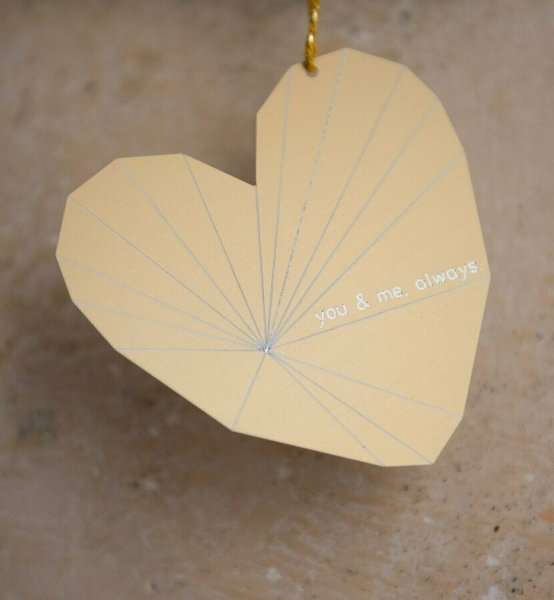 Pendant heart you & me, always - 10cm