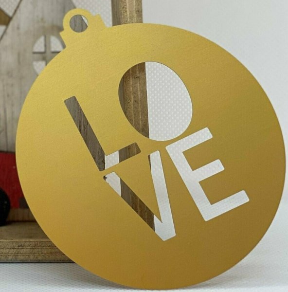 Pendentif LOVE or - 8cm