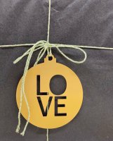 Pendentif LOVE or - 8cm