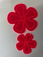 FLORA Blümchen-Anhänger aus leuchtendem Acrylglas