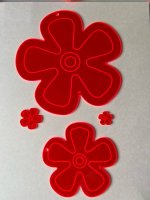 FLORA Blümchen-Anhänger aus leuchtendem Acrylglas