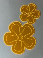 FLORA Blümchen-Anhänger aus leuchtendem Acrylglas