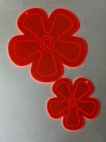 FLORA Blümchen-Anhänger aus leuchtendem Acrylglas
