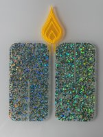 GLITZEREDITION von BURNY TO GO | Kerze aus funkelndem Acrylglas