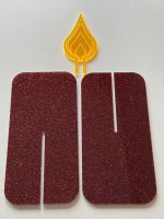 GLITZEREDITION von BURNY TO GO | Kerze aus funkelndem Acrylglas