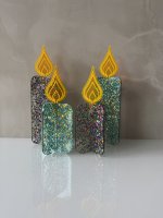 GLITZEREDITION von BURNY TO GO | Kerze aus funkelndem Acrylglas