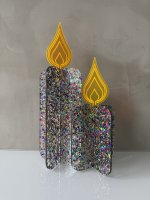 GLITZEREDITION von BURNY TO GO | Kerze aus funkelndem Acrylglas